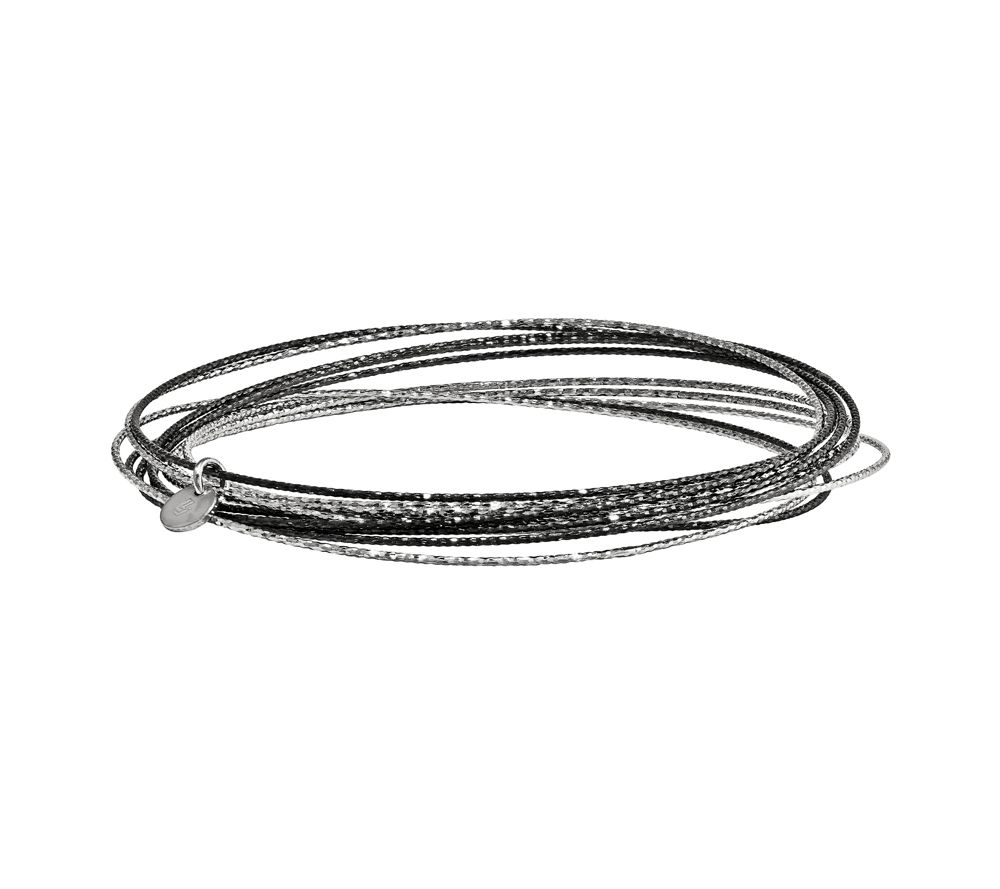 Sterling Multicolor Set of 10 Bangles