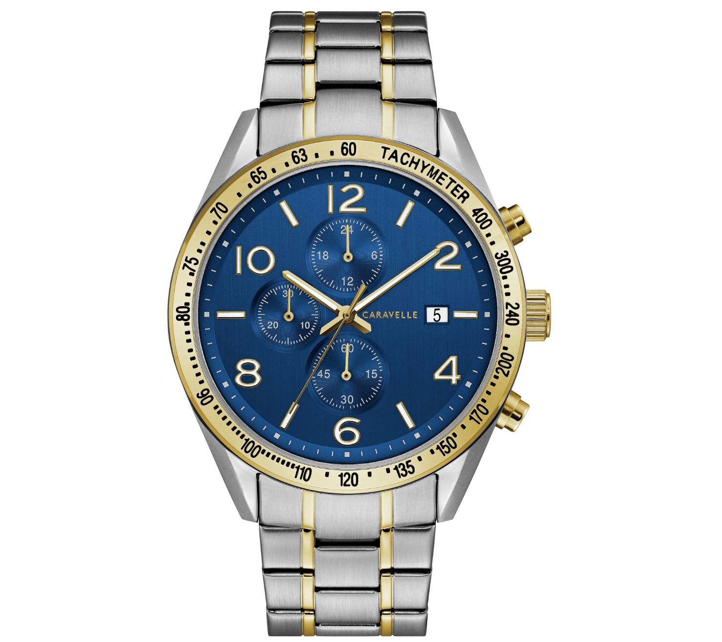 Caravelle by Bulova Mens Two-Tone Chrono graph Watch