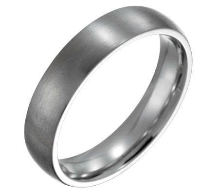 Steel By Design Mens 5mm Brushed Ring