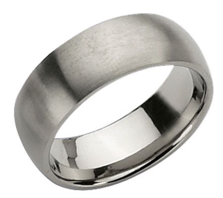 Titanium 8mm Brushed Ring - Unisex