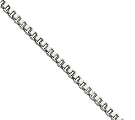 Steel by Design 2.0mm 20 Box Chain Necklace