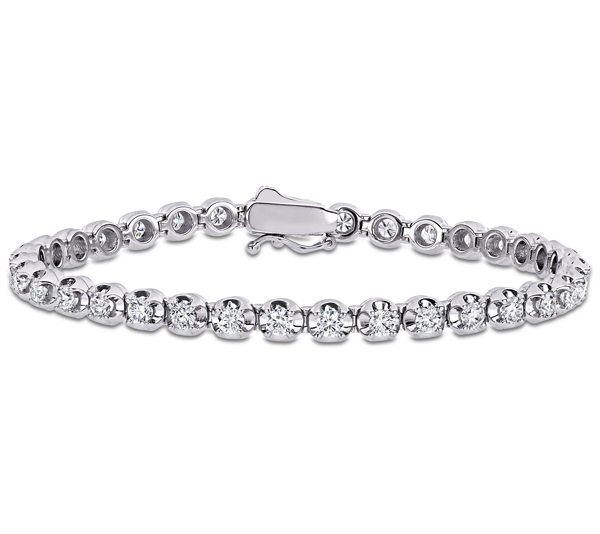 MoissanIce 3.45 cttw Moissanite Tennis Bracelet 14K Gold