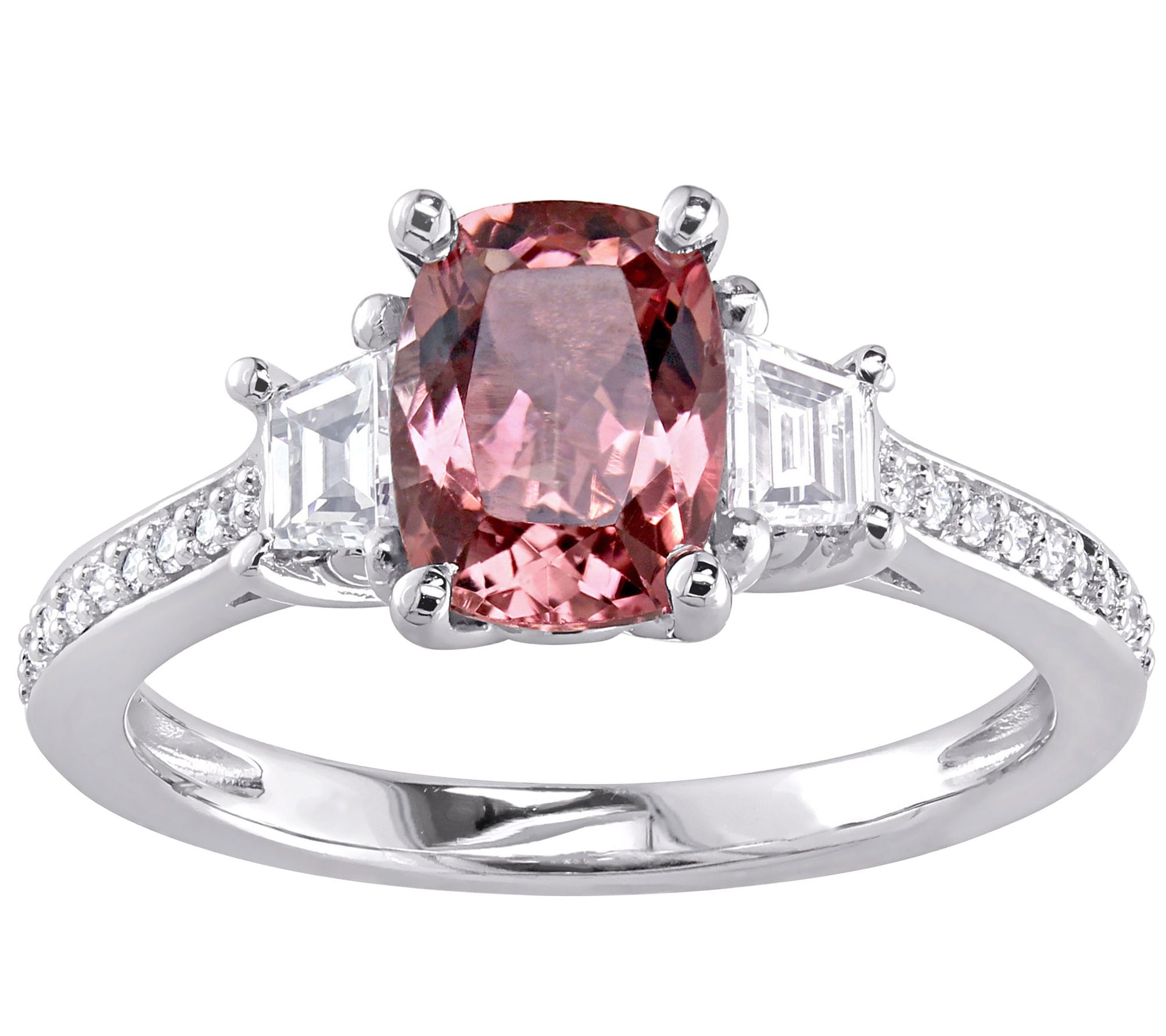 Bellini 1.55 ct Tourmaline & 3/4 cttw Diamond R ing , 14K Gold