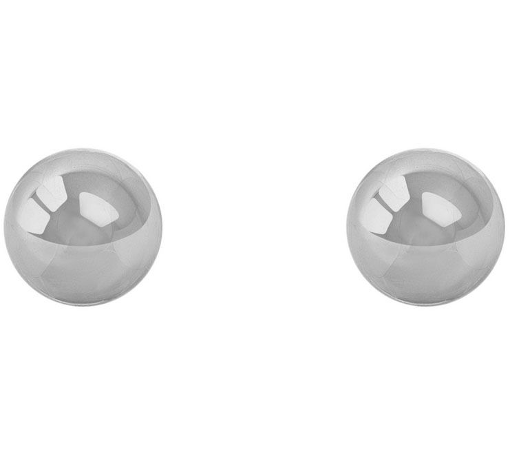 Sterling Silver 8mm Polished Ball Stud Earring