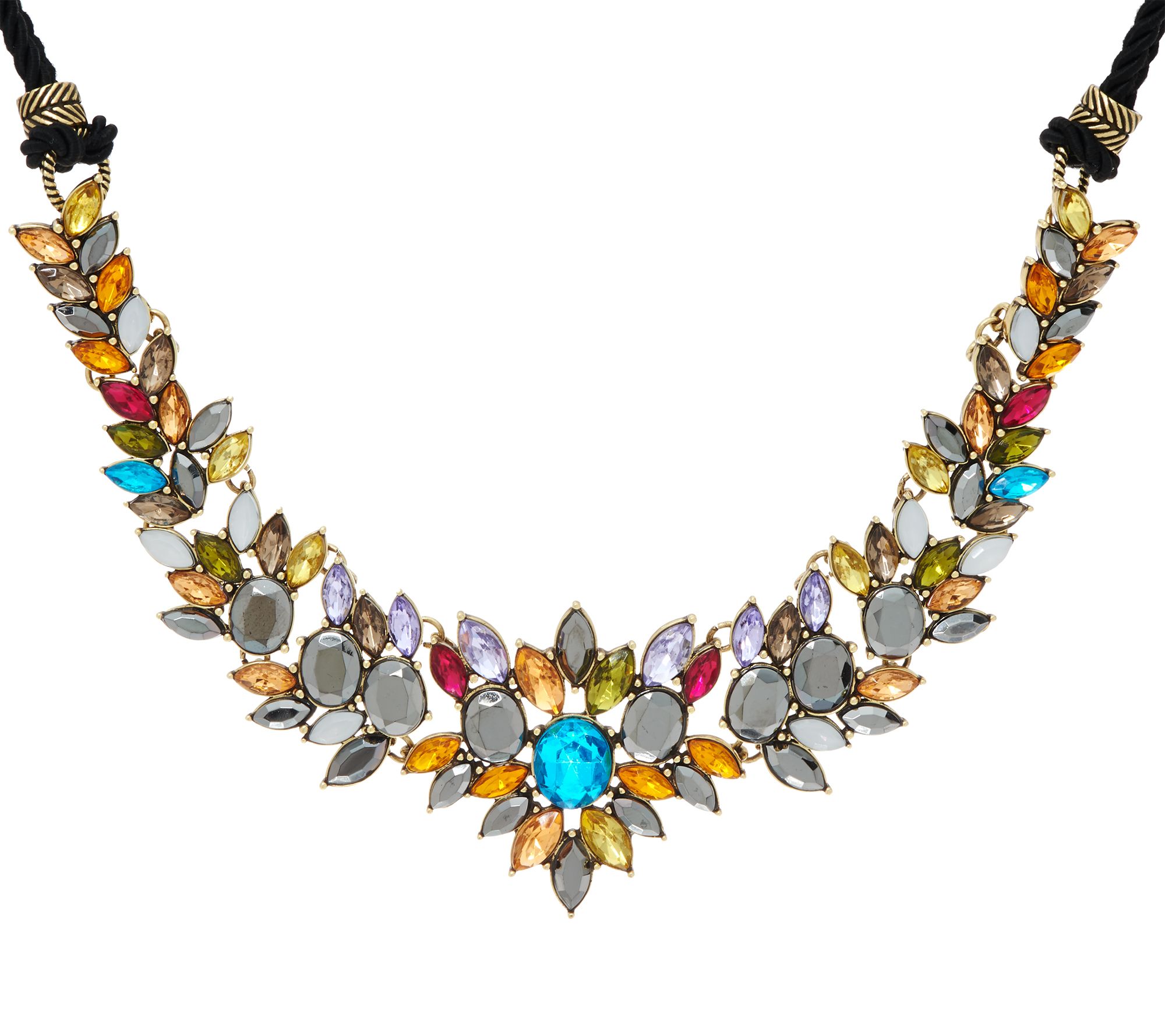 LOGO Links by Lori Goldstein Vibrant Cluster Necklace - Page 1 — QVC.com