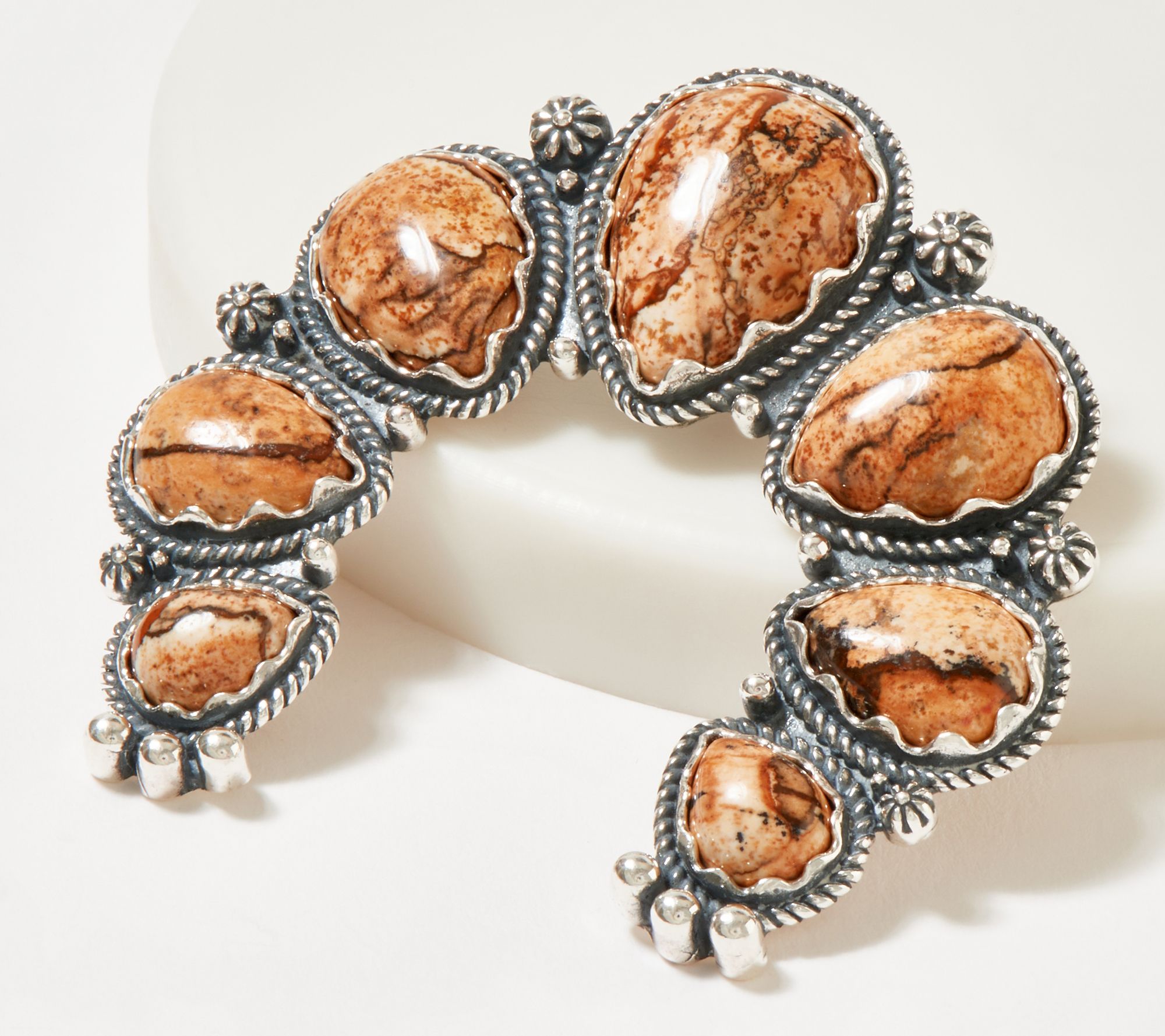 American West Sterling Silver Pear Shaped Naja Enhancer