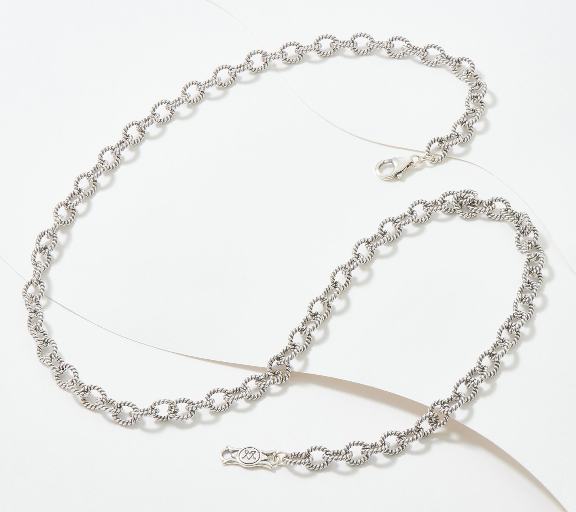 American West Sterling Silver Oval Link Chain 24 Necklace