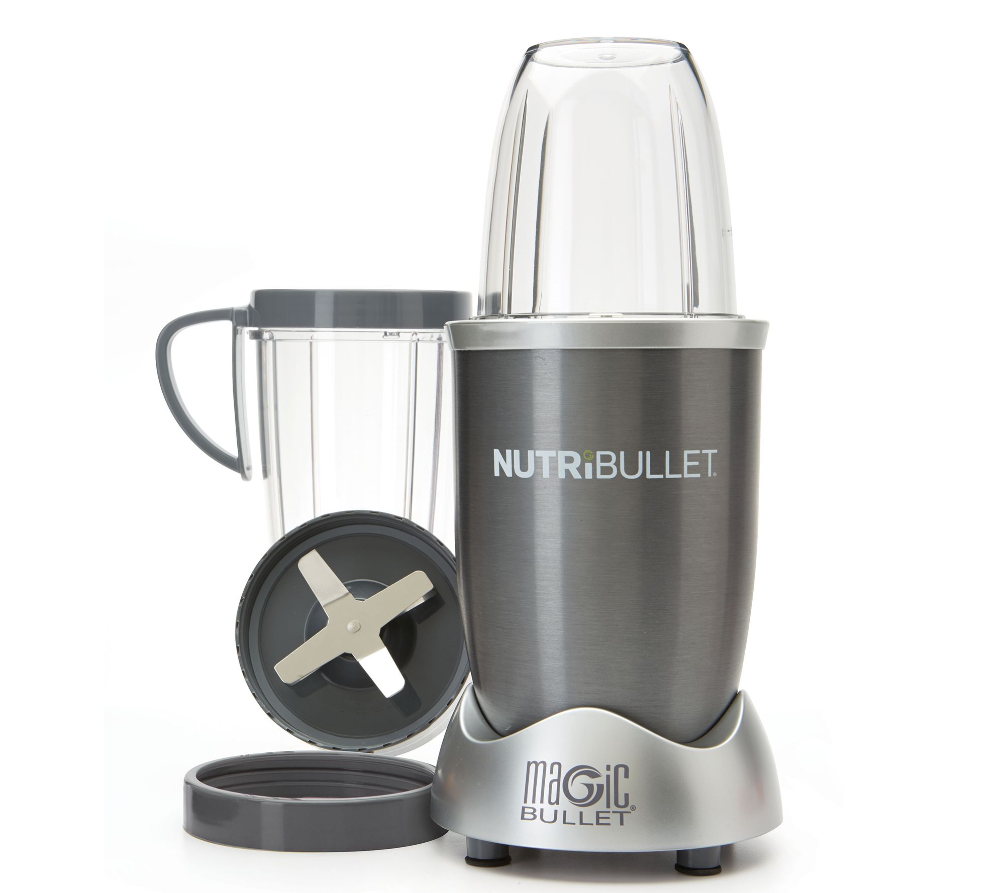 NutriBullet Silver Magic Bullet Superfood Nutrition Extractor Blender 8 Piece