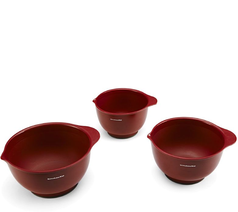 kitchenaid mixing bowls red