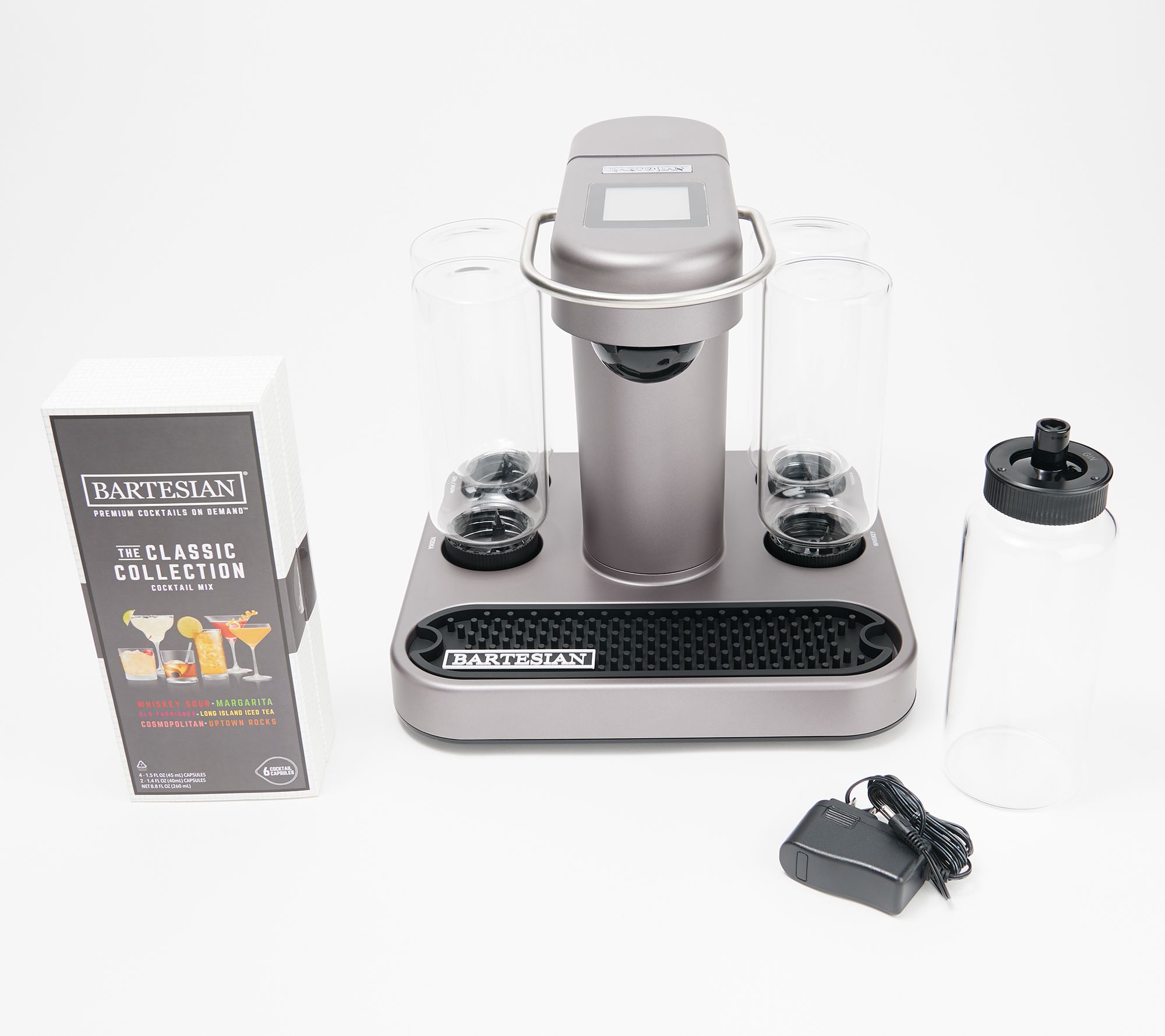 Bartesian Premium Cocktail Maker w/ 6 Variety Cocktail Mixes