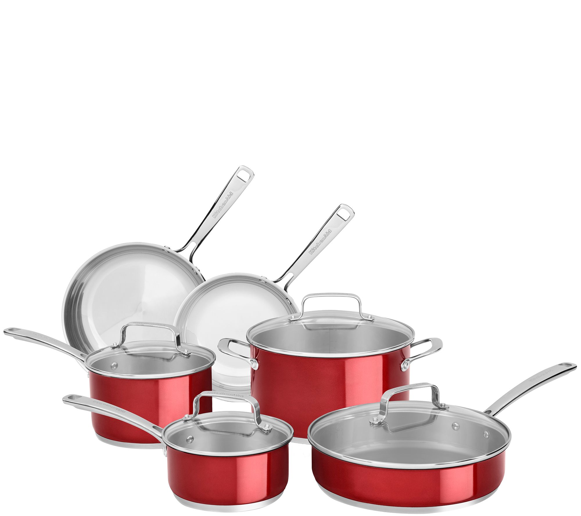 Kitchenaid Stainless Steel 10 Piece Set Page 1 Qvc Com