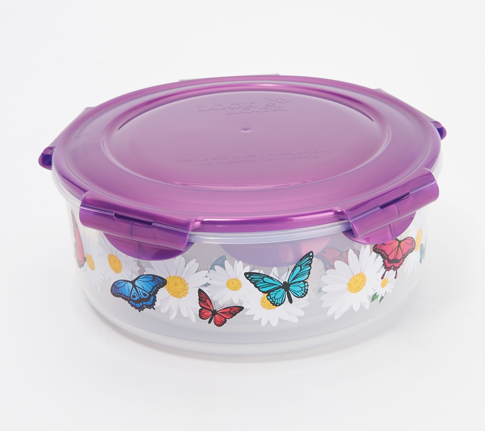 LocknLock 3Piece Floral Printed Canister Storage Set