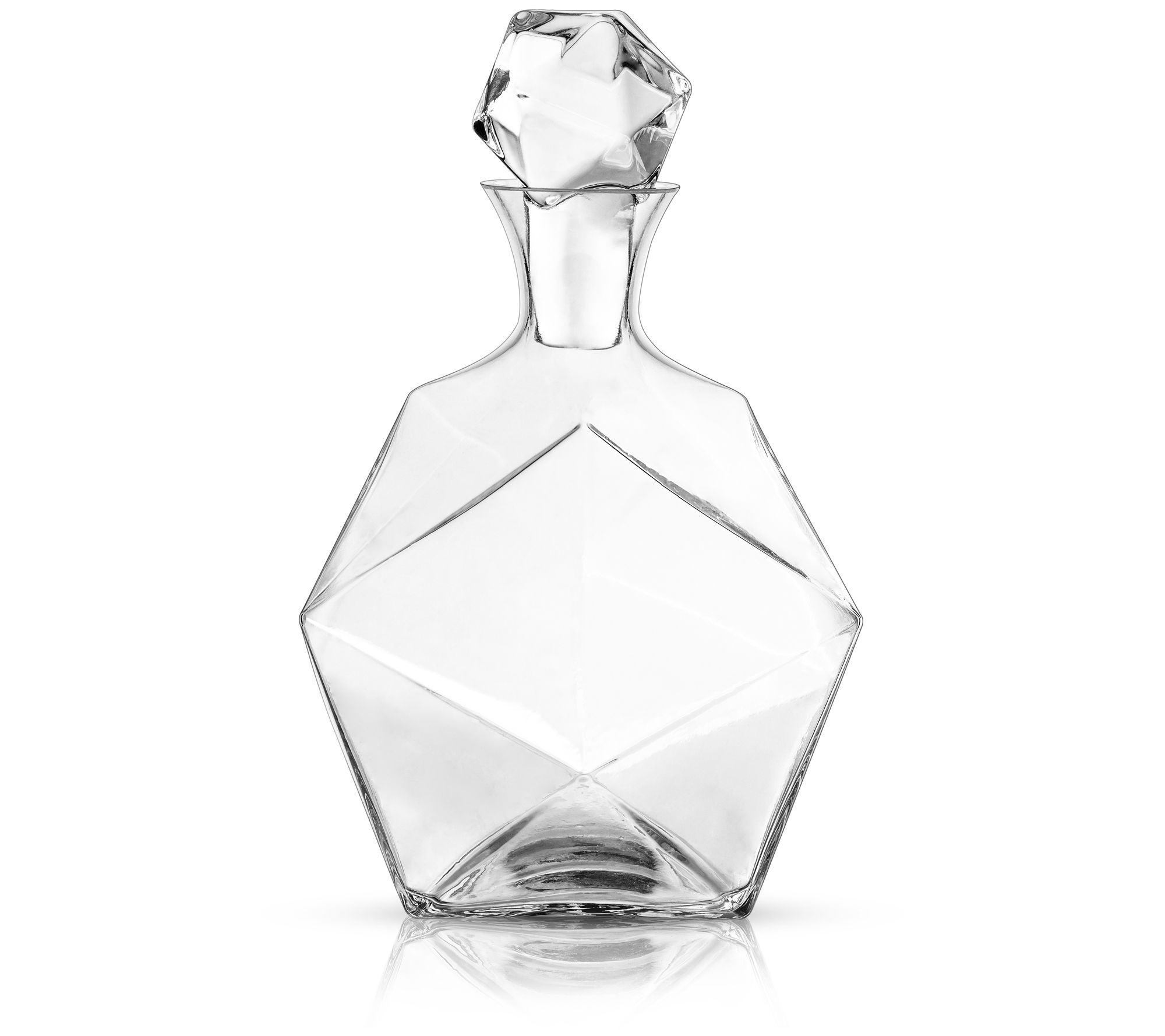 Viski Faceted Crystal Liquor Decanter