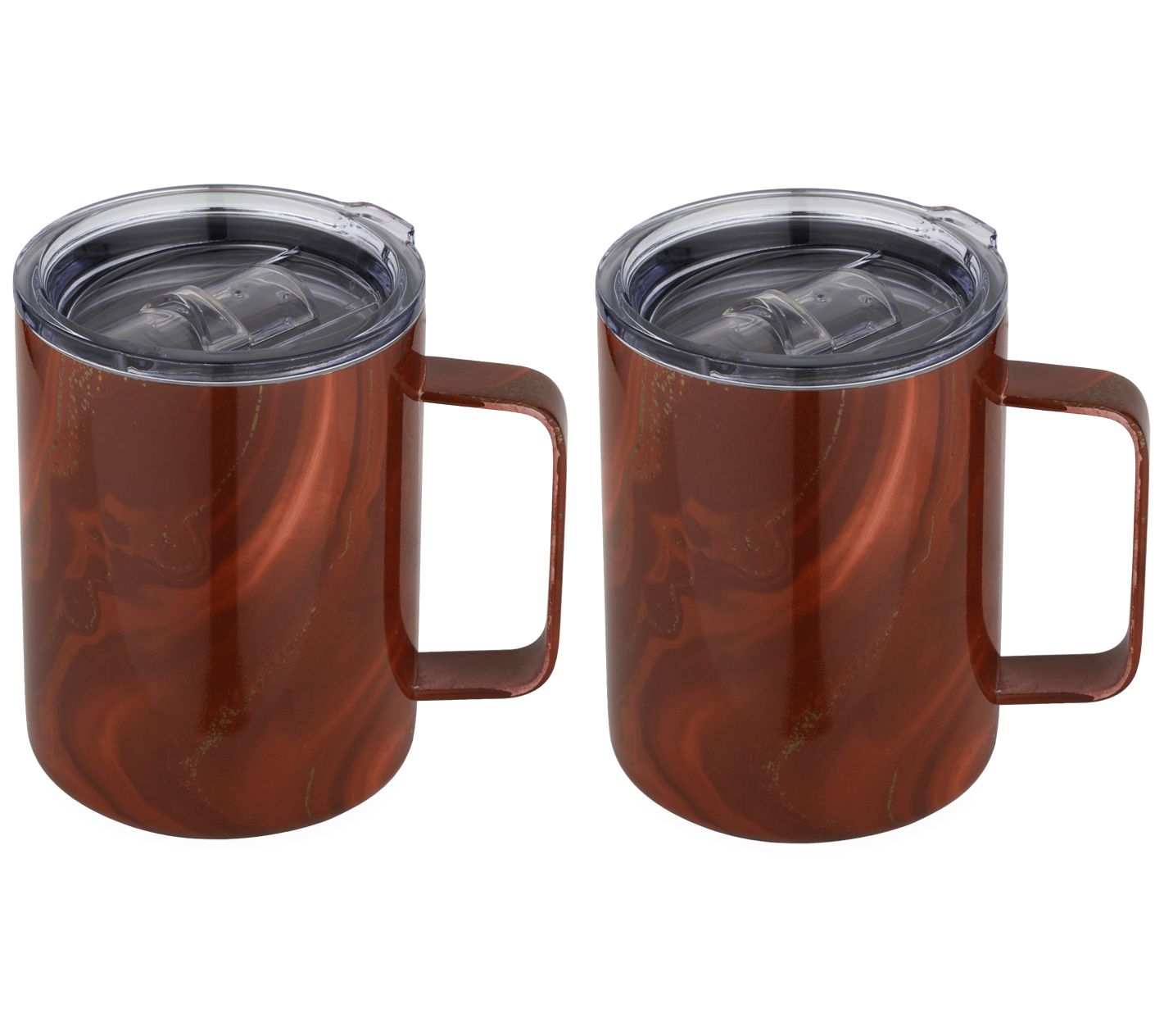 Cambridge Silversmiths (2) 16oz Insulated Coffe e Mugs