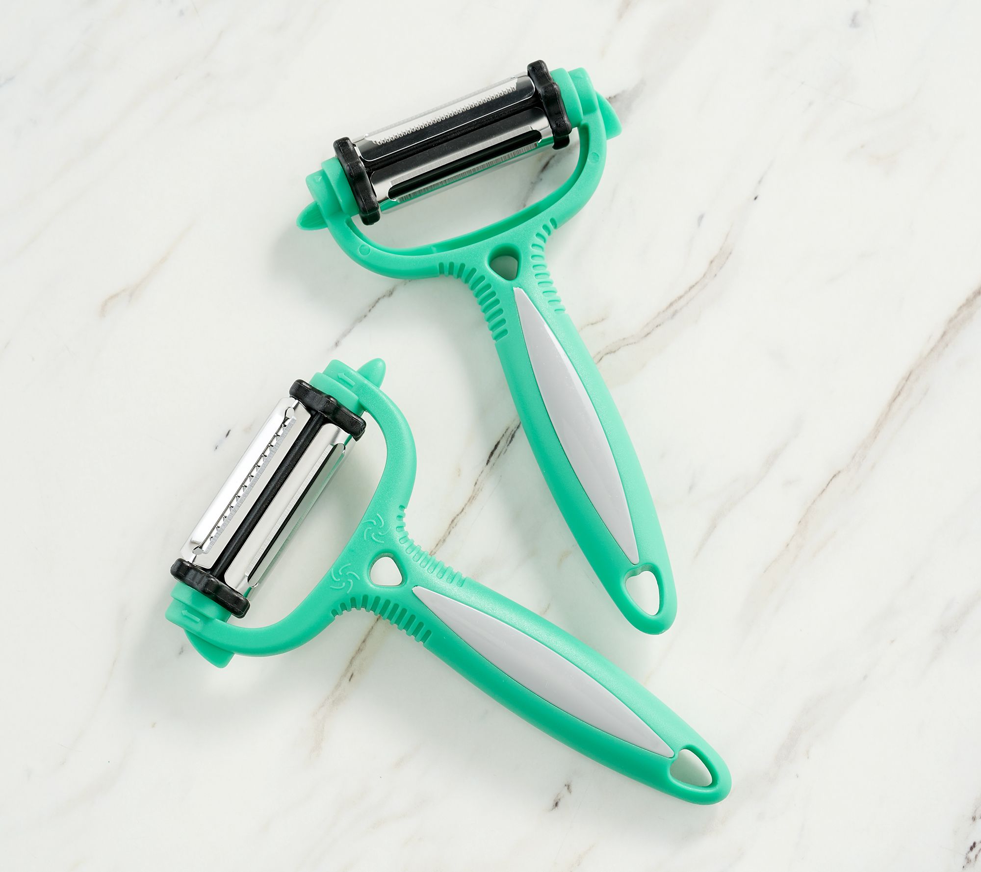 Prepology Set of (2) 5-in-1 Rotating Peelers