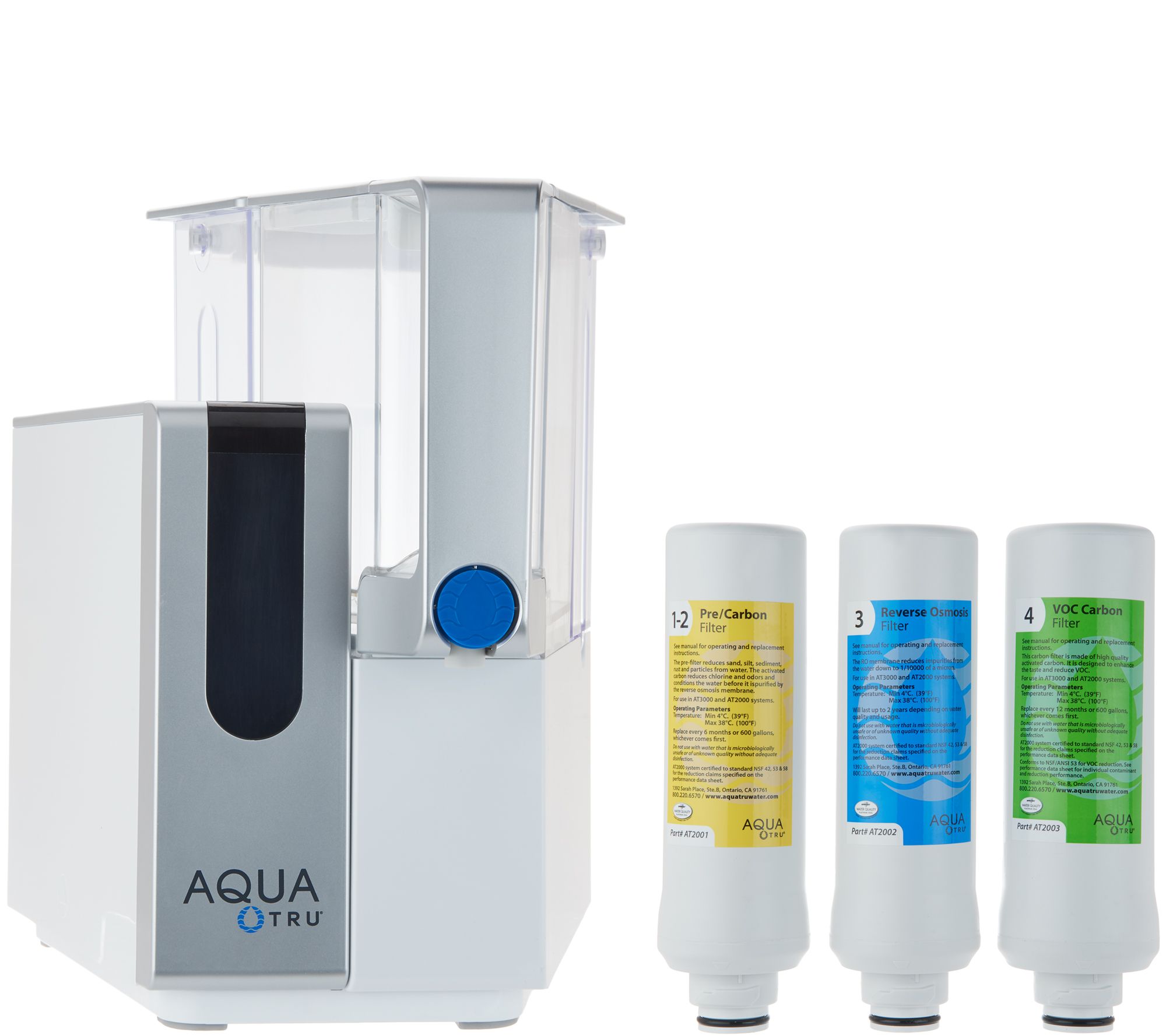 Aquatru Ultra Reverse Osmosis Countertop Water Purifier Qvc Com