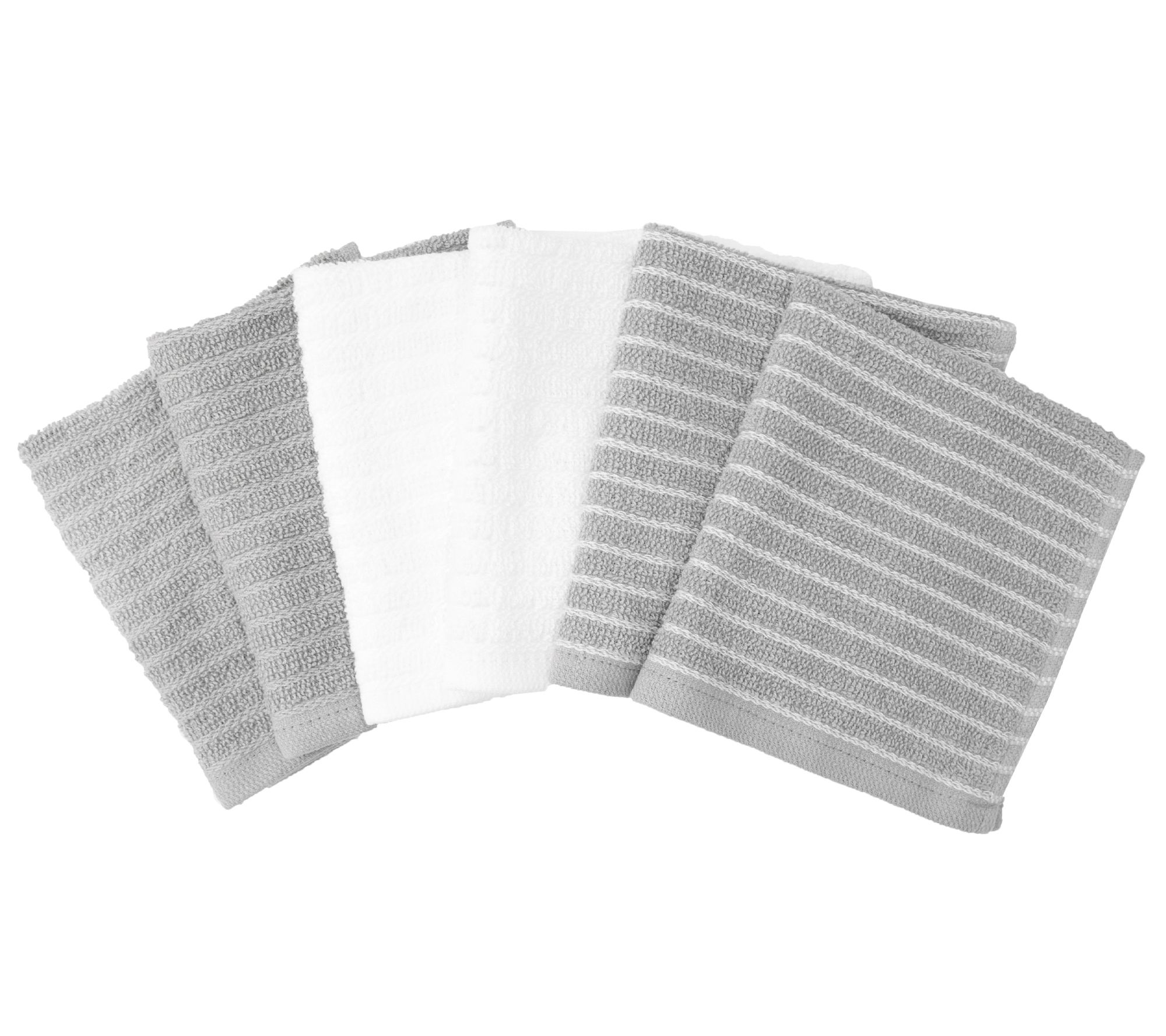 RITZ 6 Piece Cotton Horizontal Stripe Bar Mop C loths
