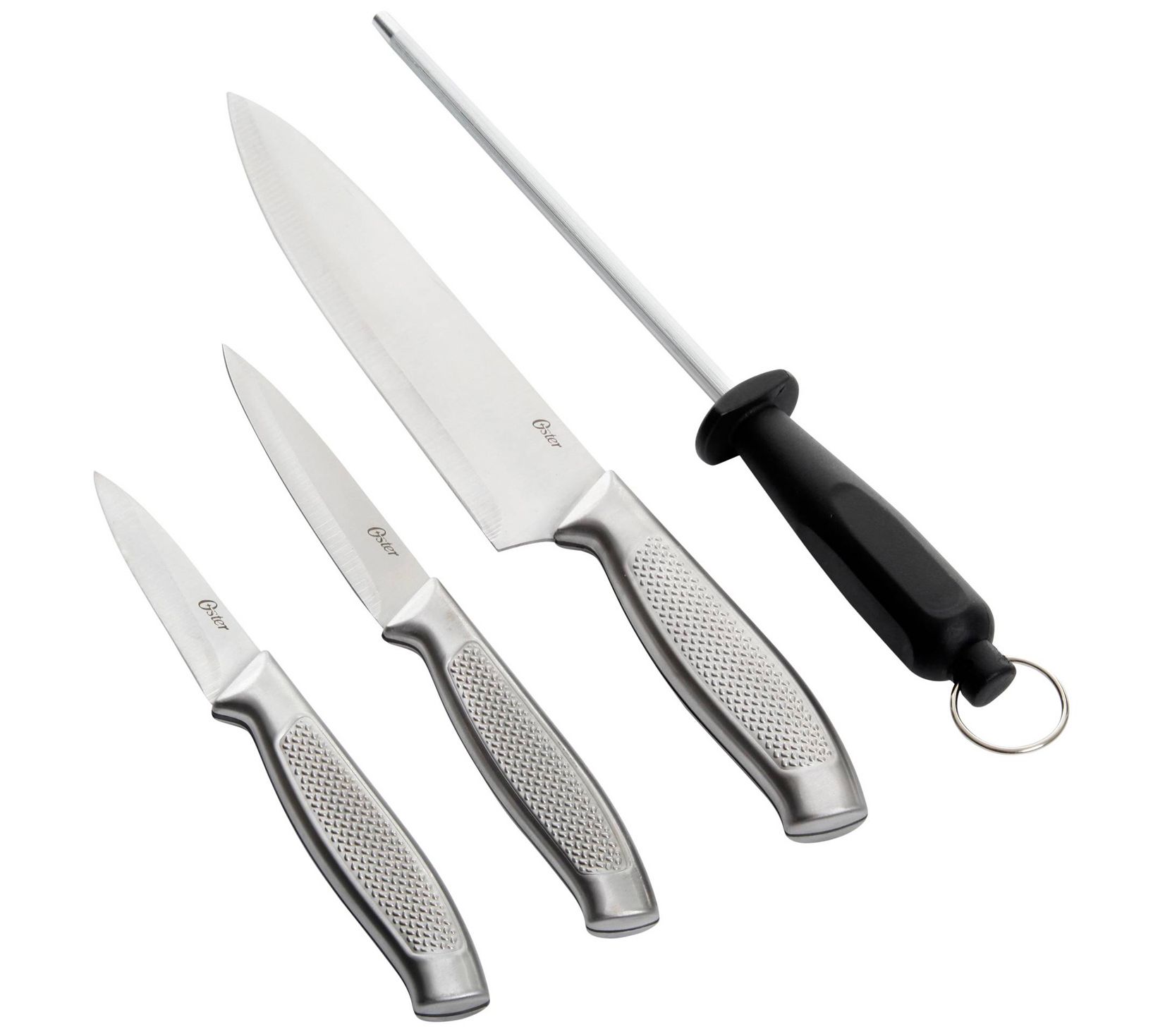 Oster Edgefield 4-Pc Cutlery Set with Stainless Steel Handles