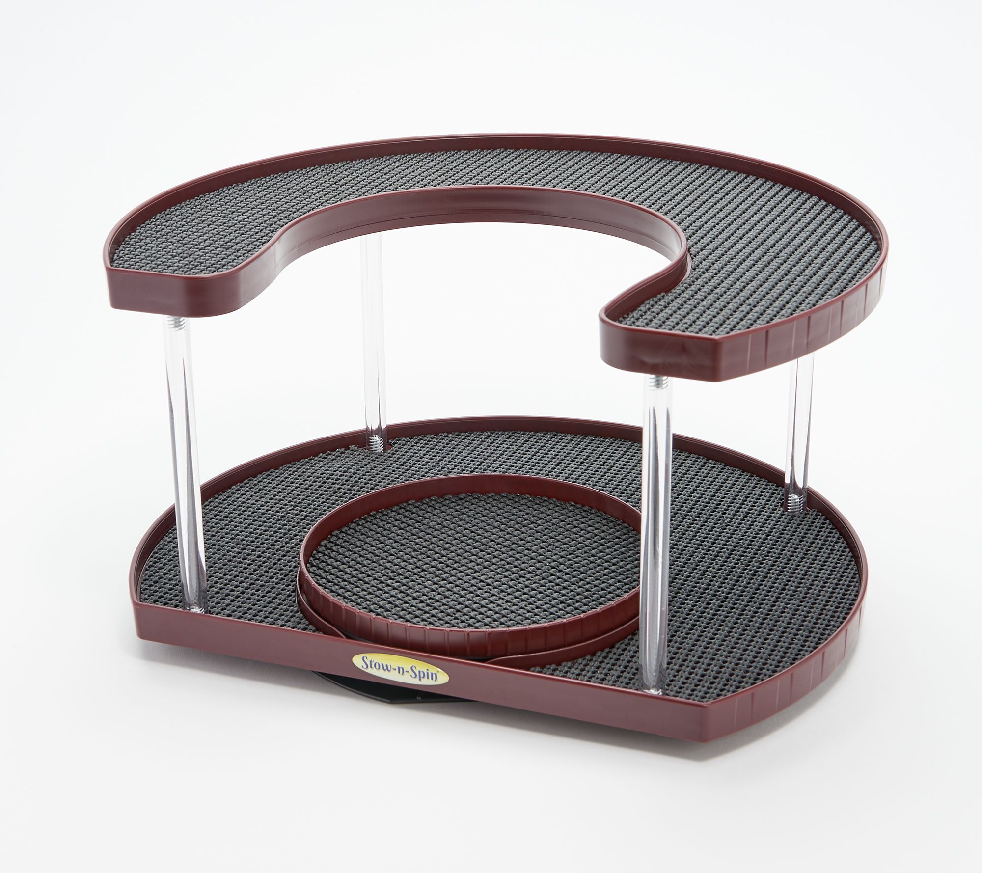 StownSpin TwoTier Deluxe Storage Turntable Organizer