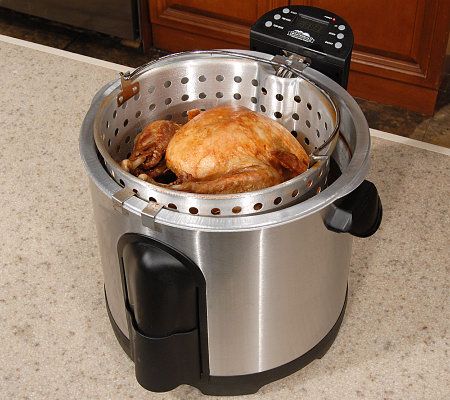 Masterbuilt Stainless Steel 28 Qt Digital Electric Turkey Fryer Page   K5713.002