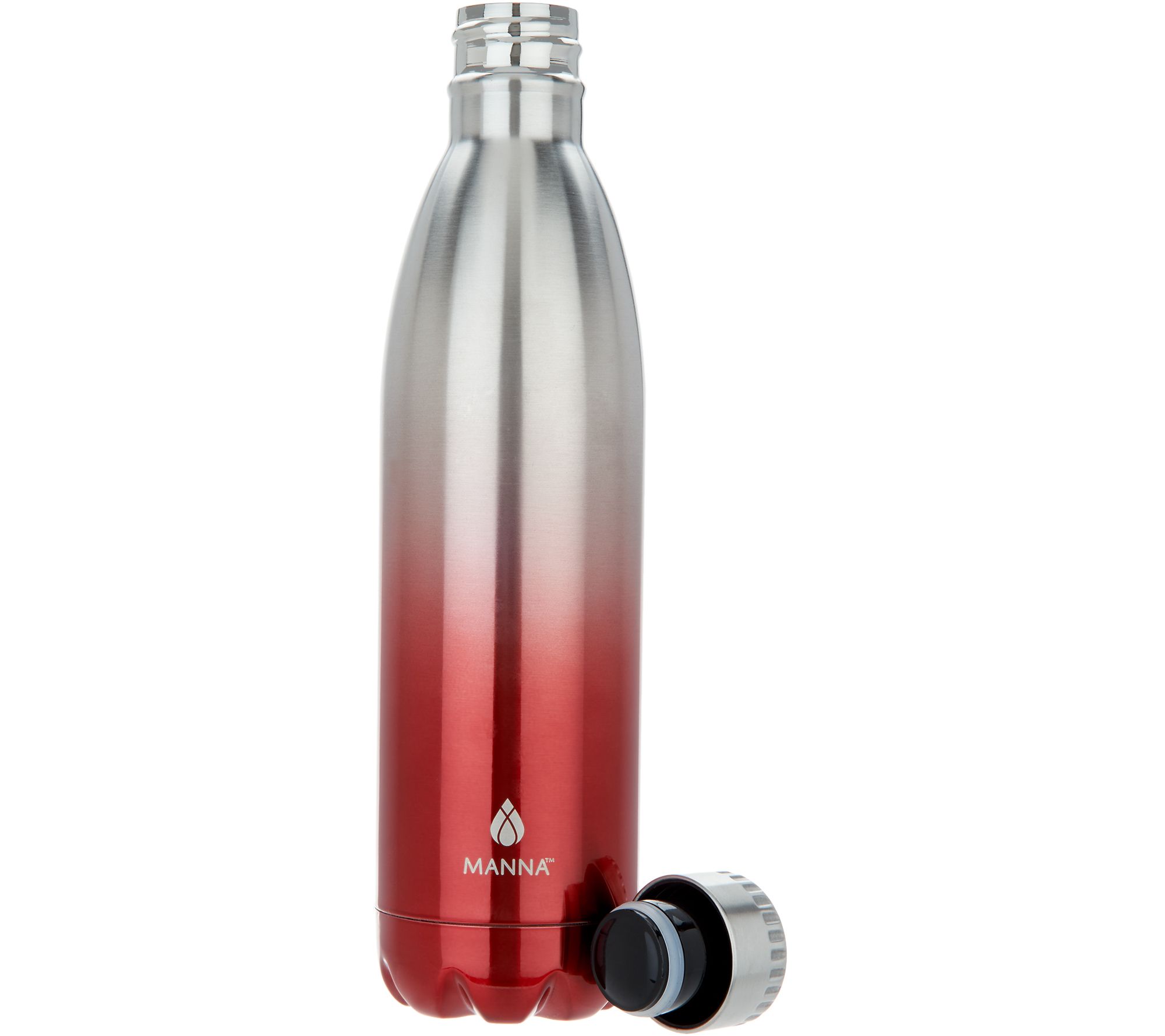 Manna Vogue S/2 25oz Double Wall Stainless Steel Water Bottles