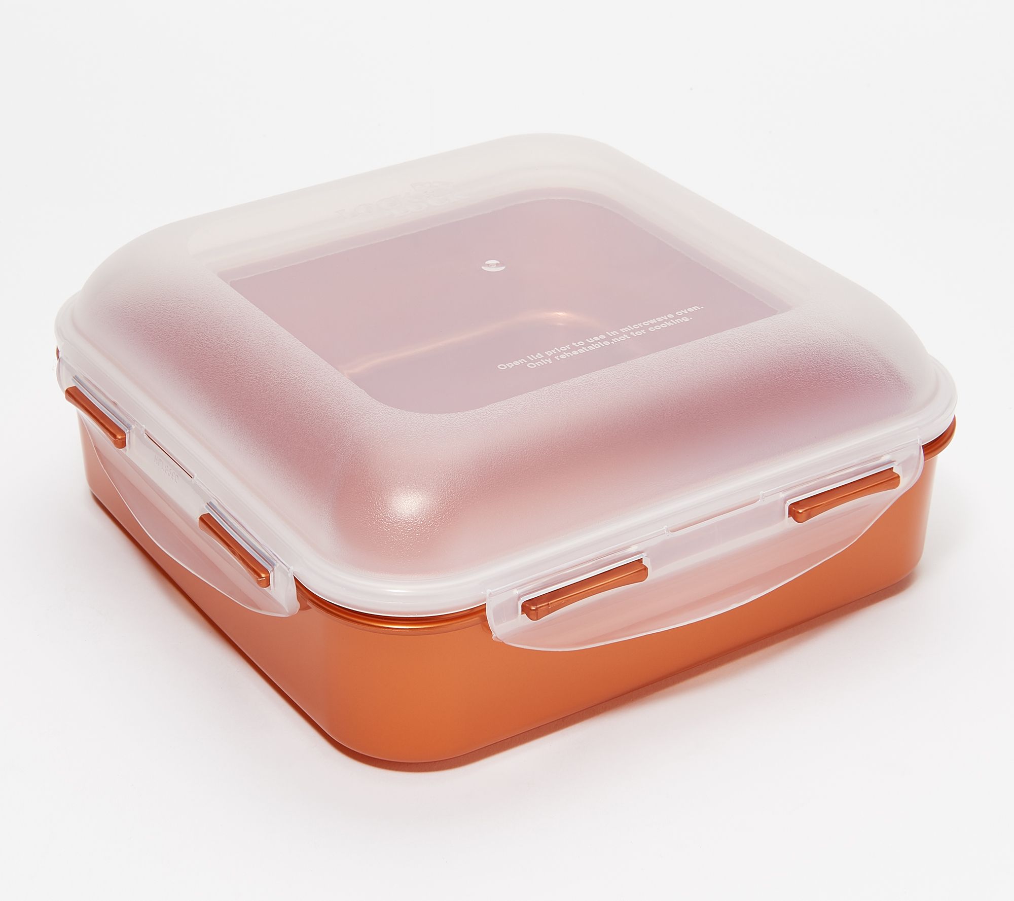 LocknLock Set of 4 Square Storage Containers with Dome Lids