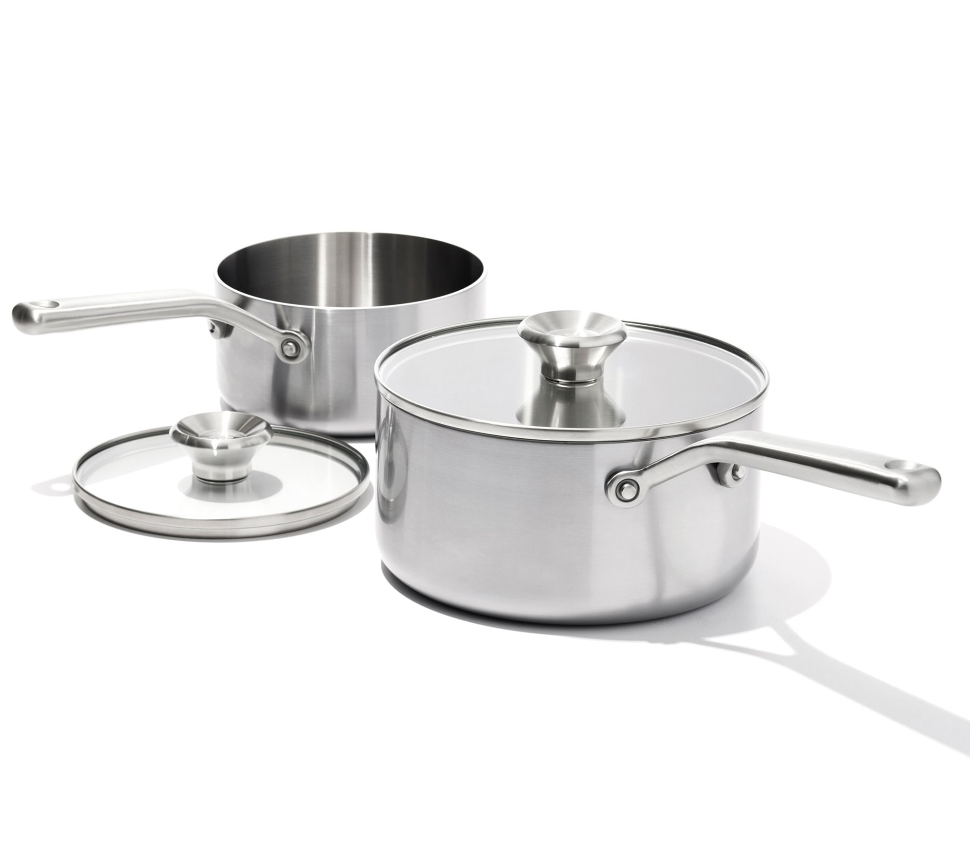 OXO Mira 4-pc Stainless Steel Covered Saucepan et