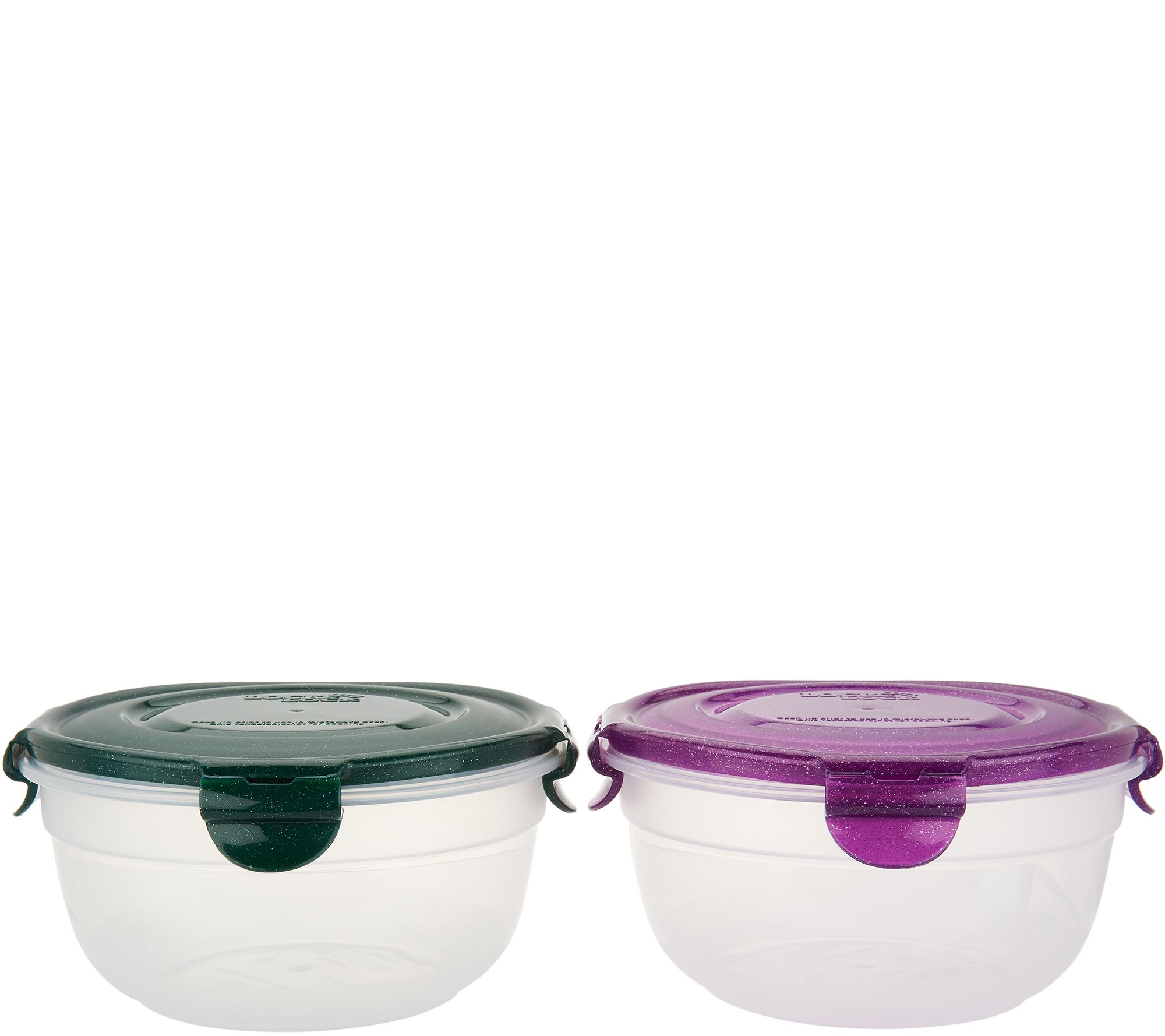 Lock & Lock Set of 5 Bowls with Holiday Gift Bags