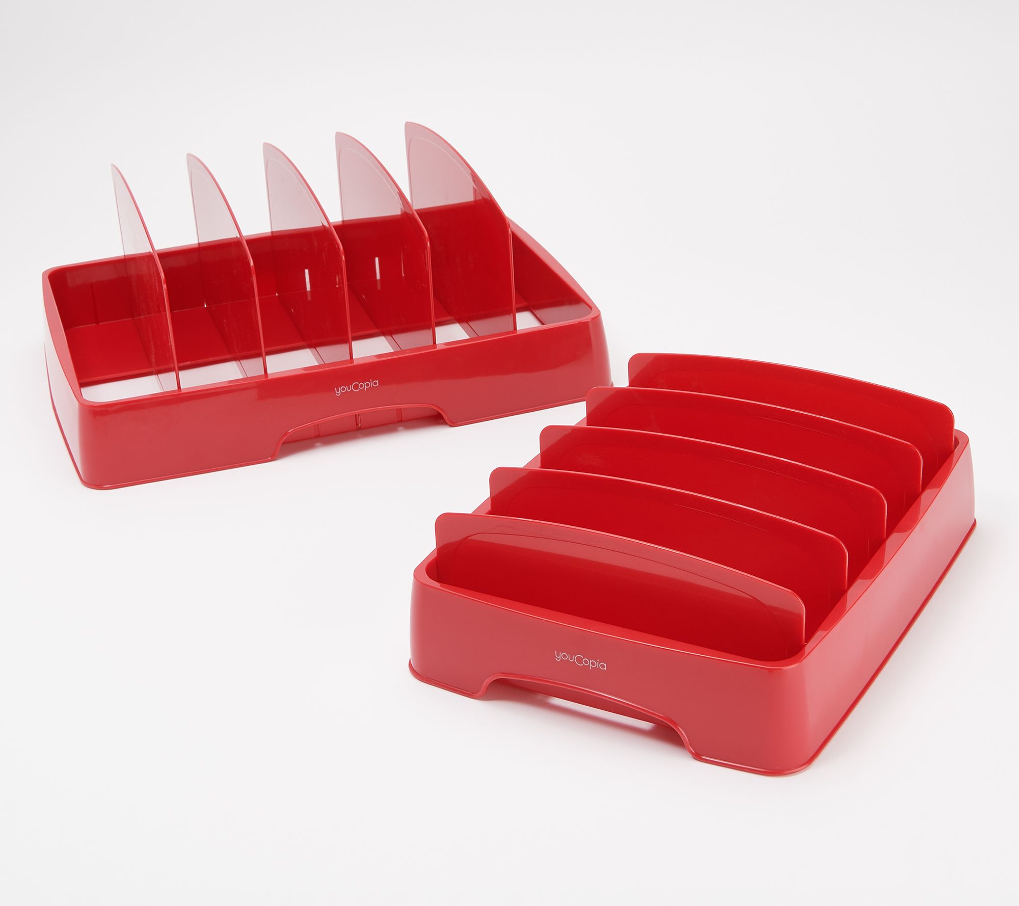 YouCopia 2Piece Container Lid Organizer Set w/ Dividers