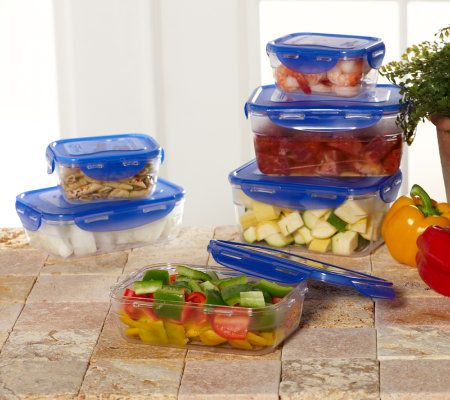 Lock & Lock 6-piece Polycarbonate Food Storage Container Set - QVC.com