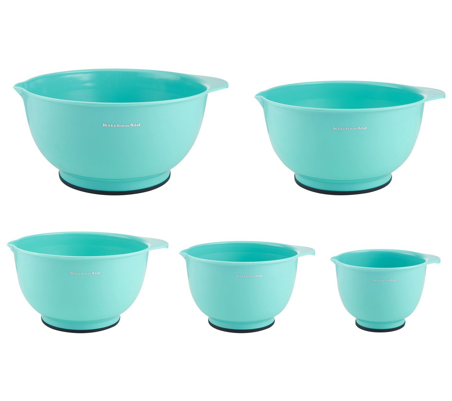 UPC 024131358144 product image for KitchenAid 5-Piece Mixing Bowl Set, Aqua Sky | upcitemdb.com