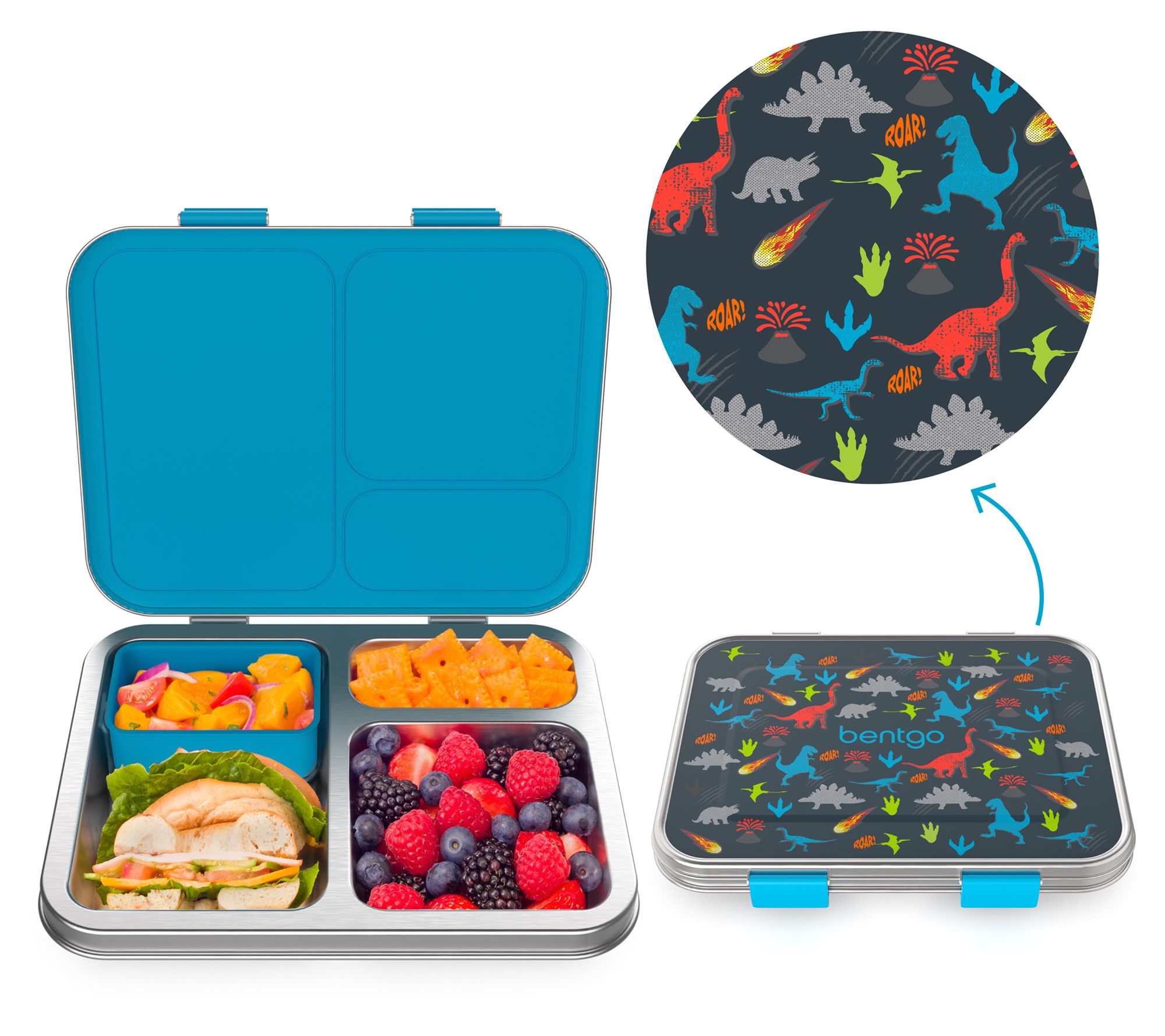 Bentgo Kids Prints Stainless Steel Lunch Box