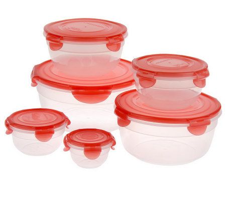 Lock & Lock 6-piece Variety Bowl Storage Set with Color Lids - Page 1 ...