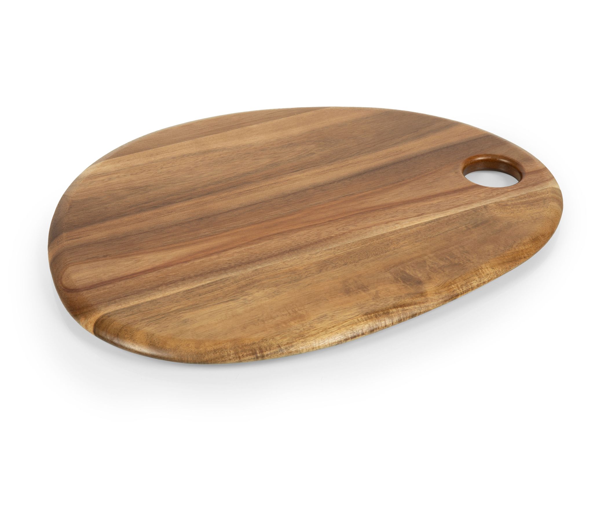 Toscana Pebble Shaped 18" x 15" Acacia Serving oard
