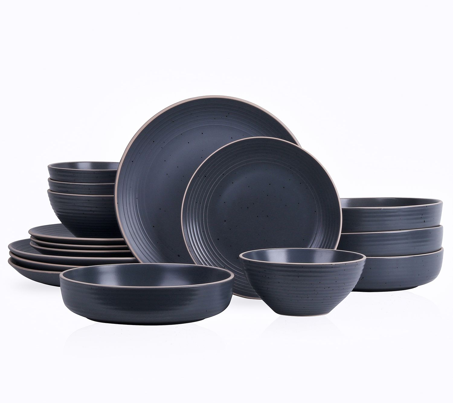 Stone + Lain Lauren 16-Piece Stoneware Dinnerwa re Set