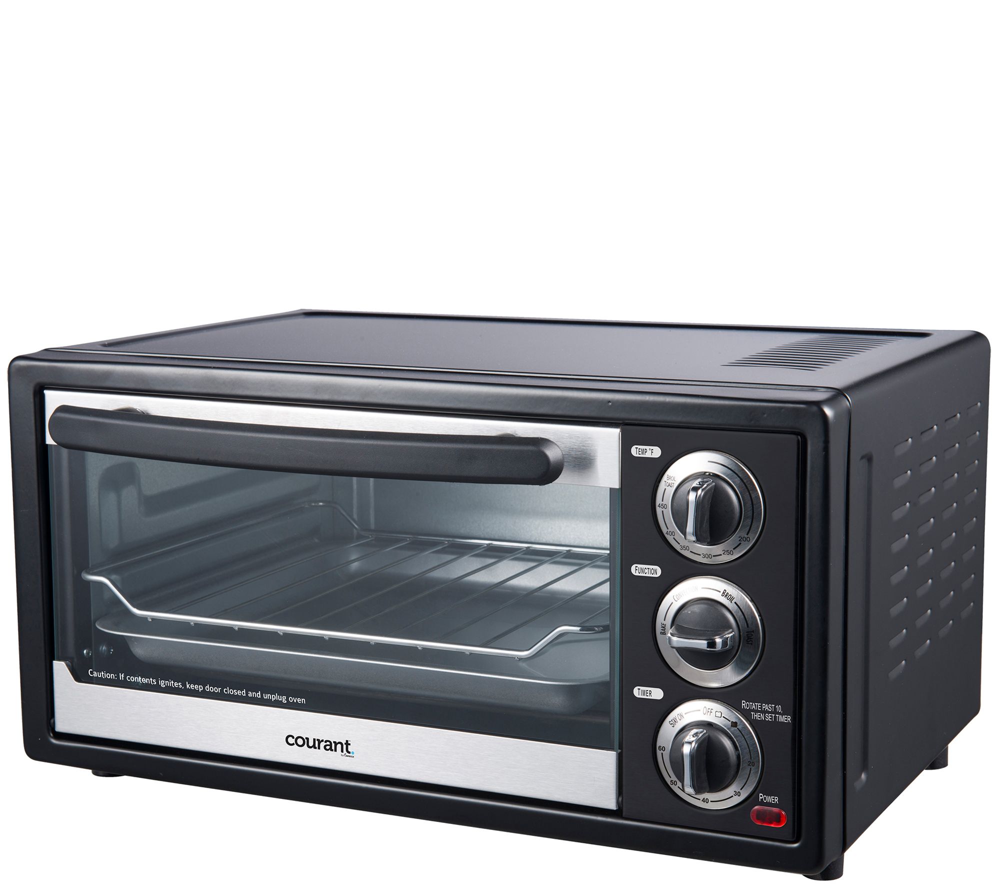 Courant 6-Slice Toaster Oven with Convection and Broil - QVC.com