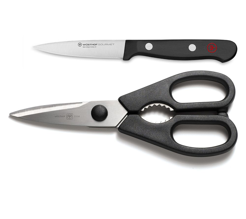 Wusthof 2-Piece Gourmet Paring Knife and Shears Utility Set