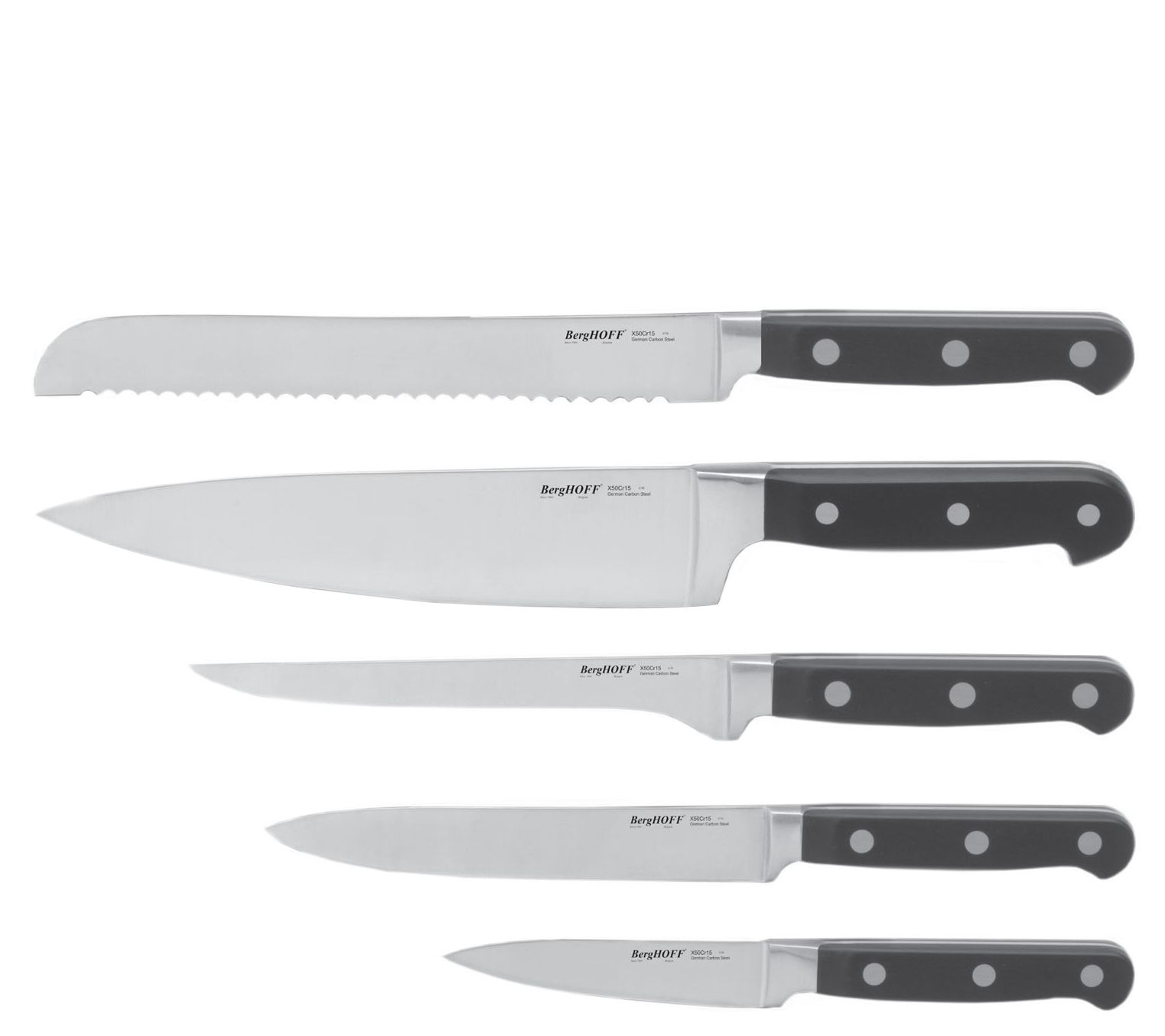 BergHOFF Contempo 5-Piece Riveted Cutlery Set