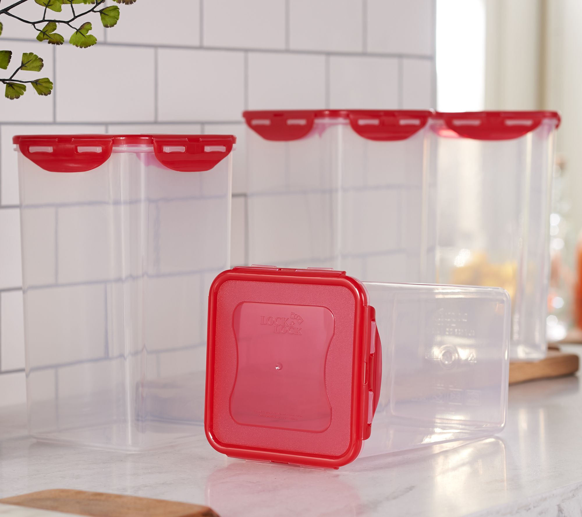 Lock & Lock 4 piece Tall Canister Storage Set Page 1 —