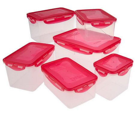 Lock & Lock 6-pc. Holiday Food Storage Container Set - Page 1 — QVC.com