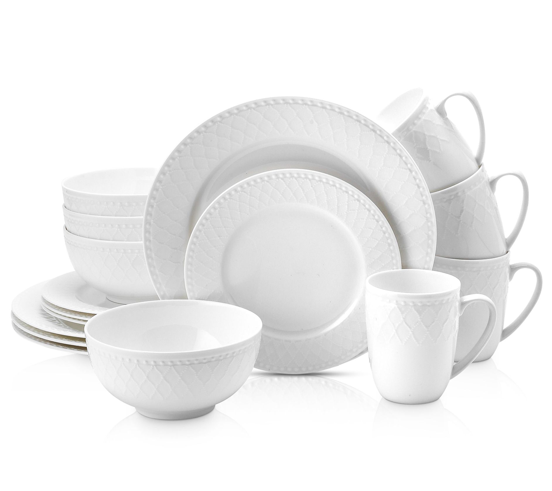 Stone + Lain Alexandria 16-Piece Bone China Din nerware Set