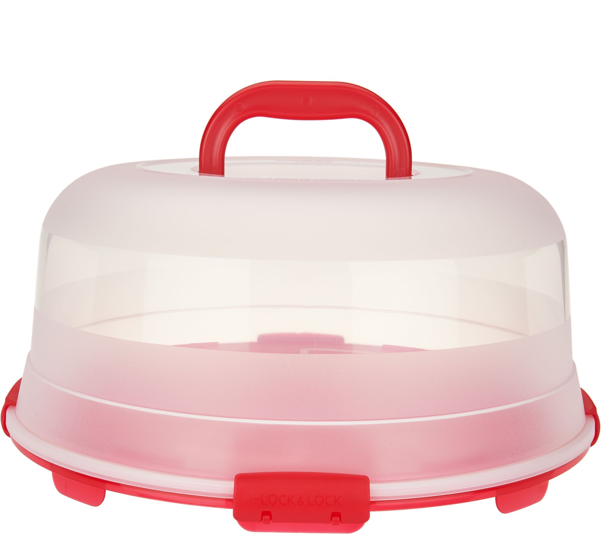 Lock & Lock Portable Cake Carrier with Handle Lid Page 1 —
