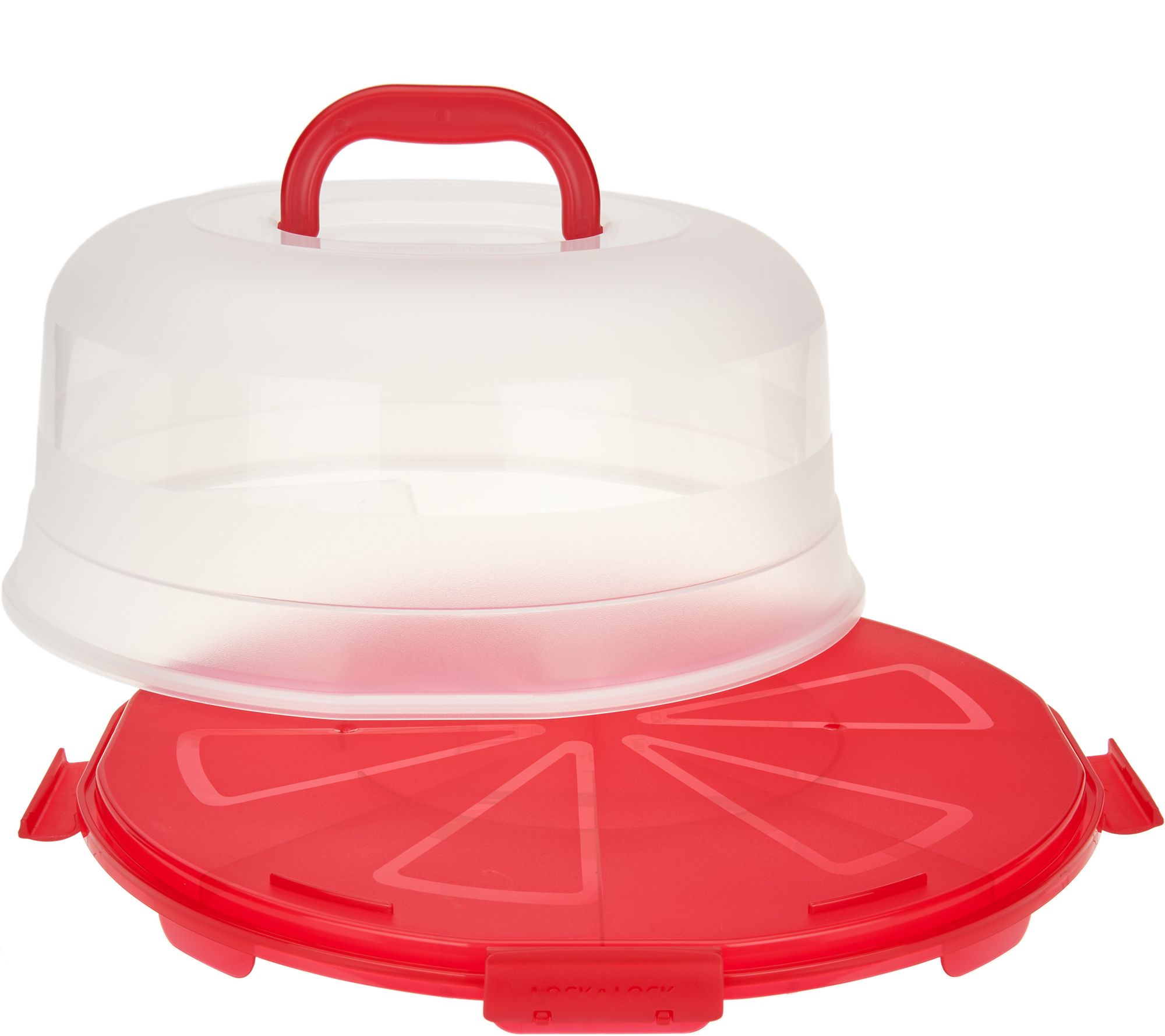 Lock & Lock Portable Cake Carrier with Handle Lid Page 1 —