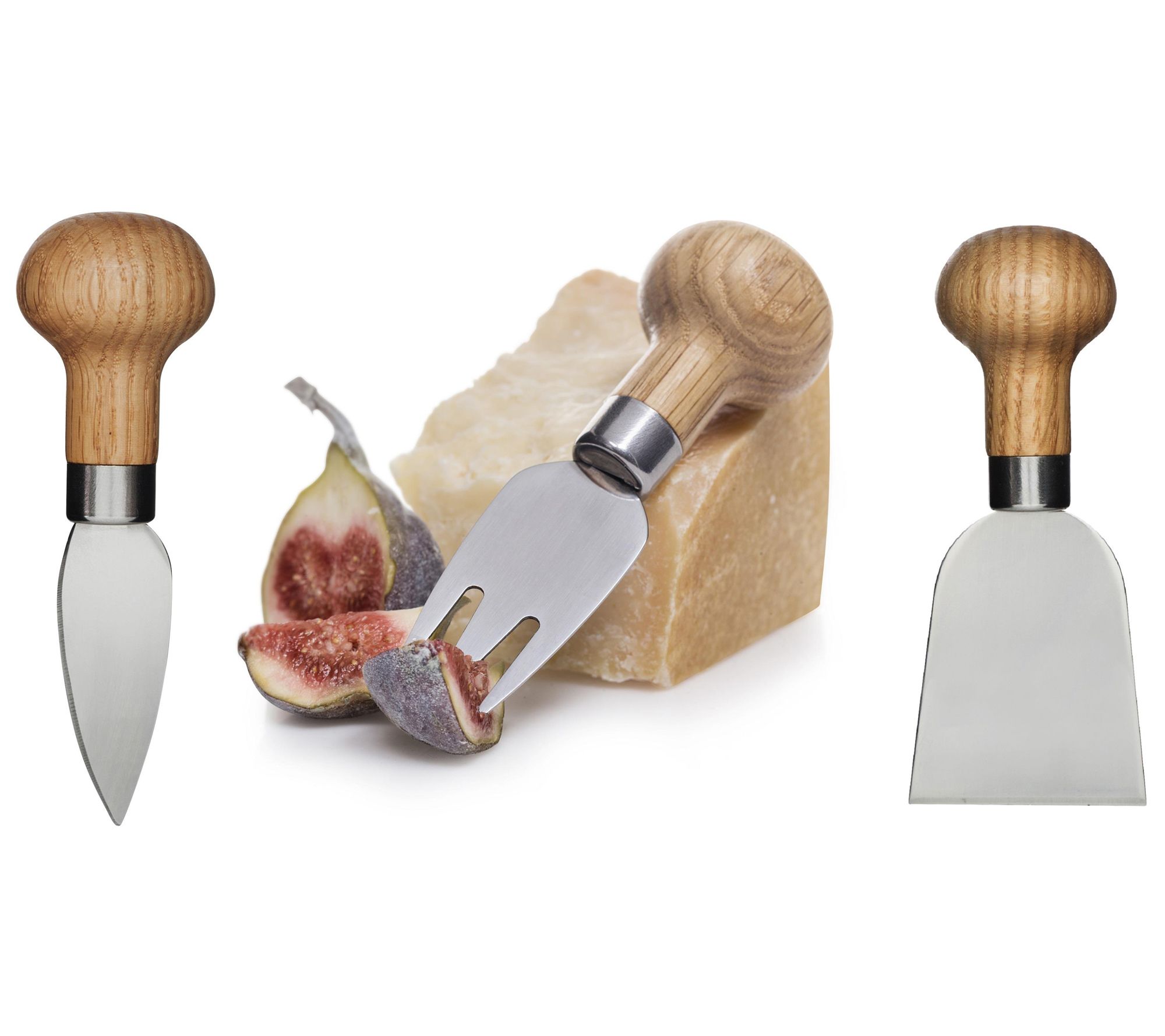 Sagaform by Widgeteer Set of (3) Nature Cheese Knives