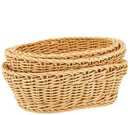 Lock & Lock Set Of 3 Oval Nestable Baskets - Page 1 — Qvc.com