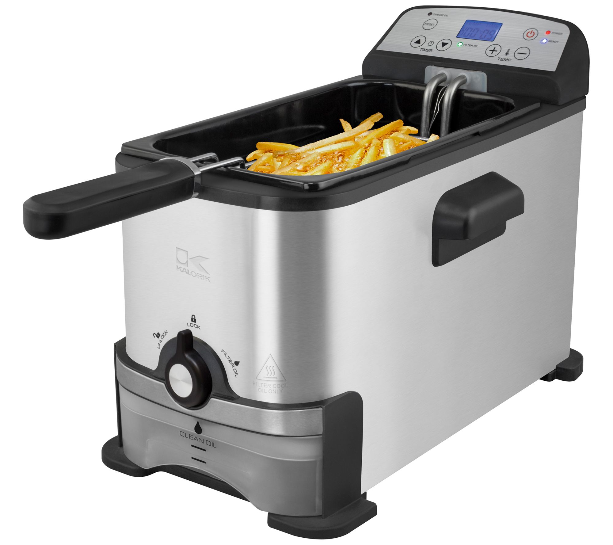 Kalorik Digital Deep Fryer with Oil Filtration