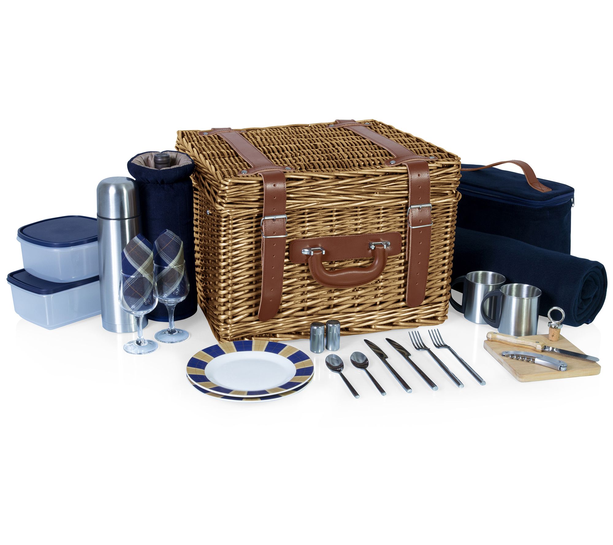 Picnic Time Canterbury Deluxe Picnic Basket for2