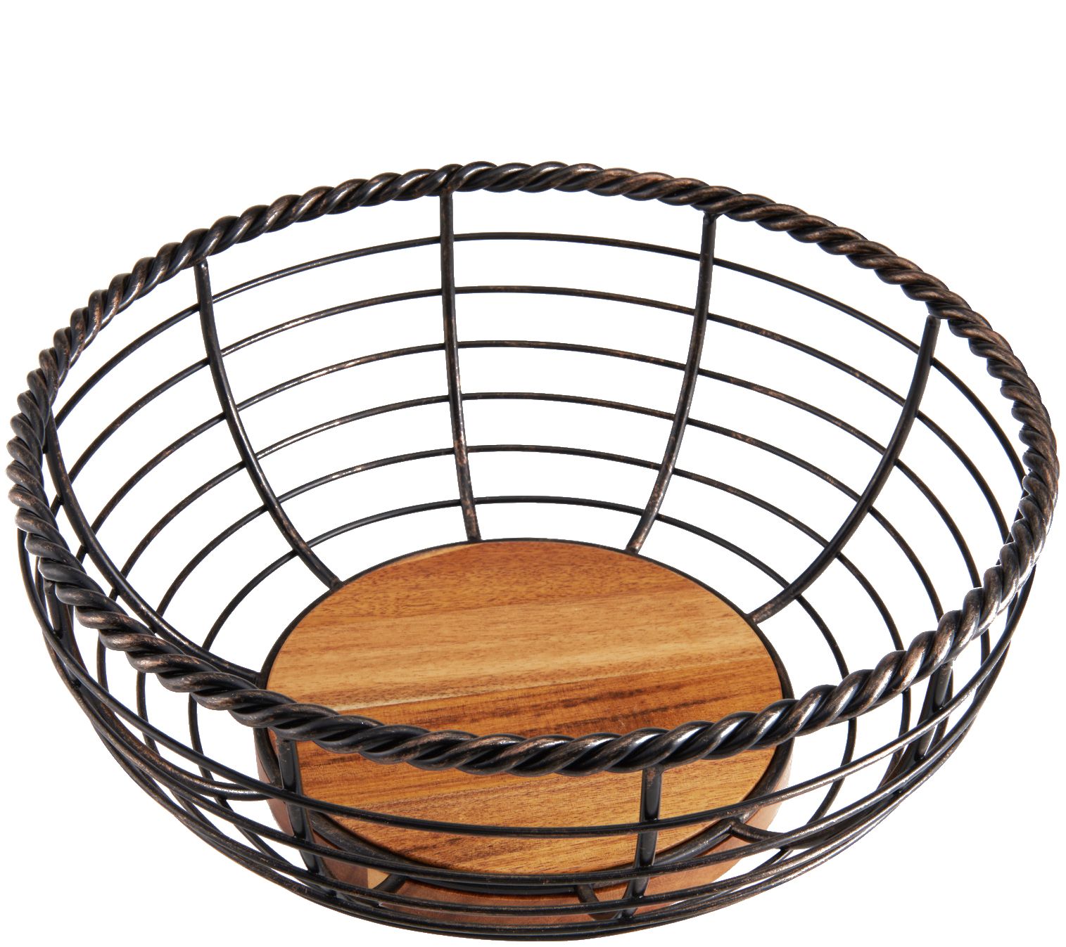 Gourmet Basics by Mikasa Rope Round Fruit Basket