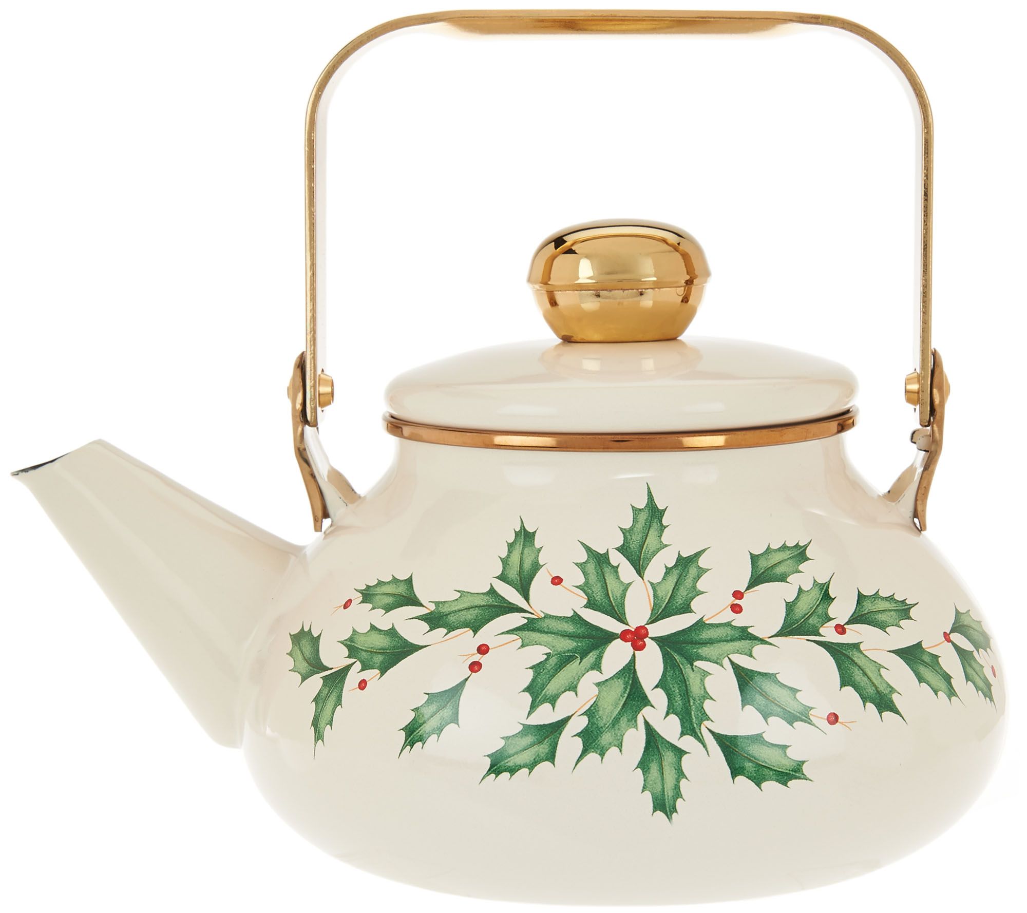 Lenox Holiday Tea Kettle in Gift Box