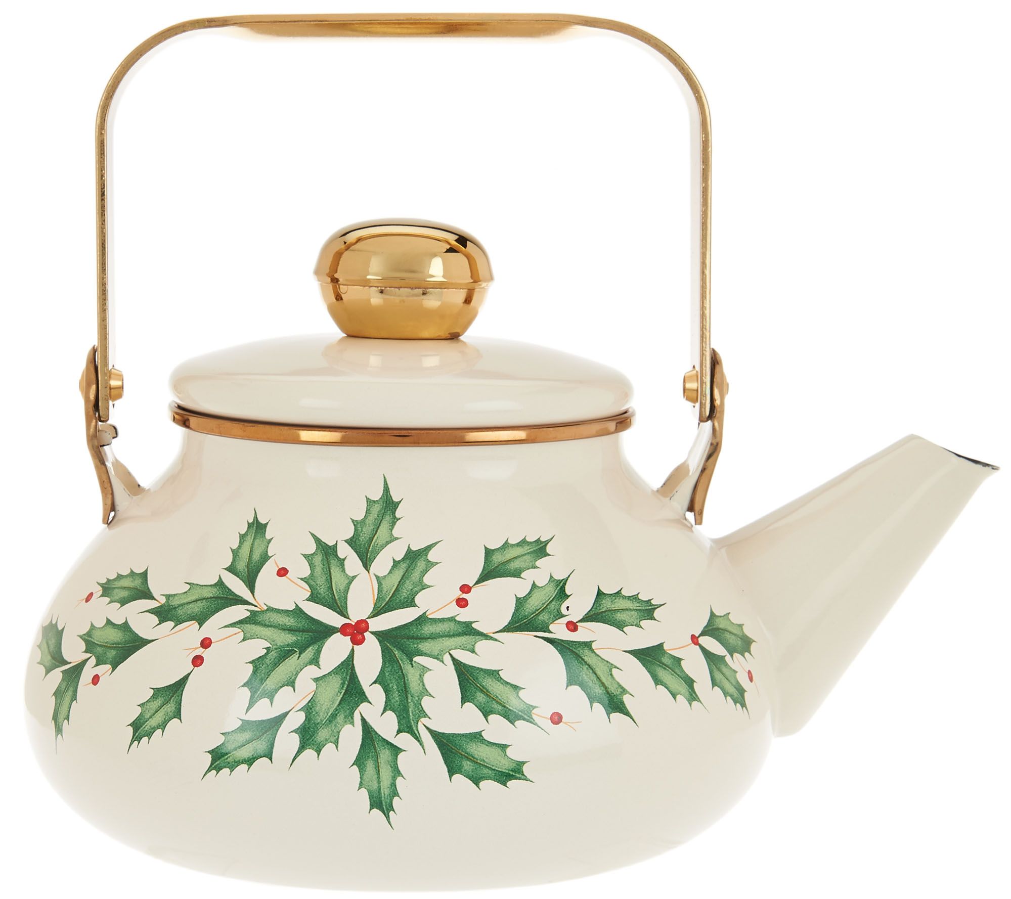 Lenox Holiday Tea Kettle in Gift Box